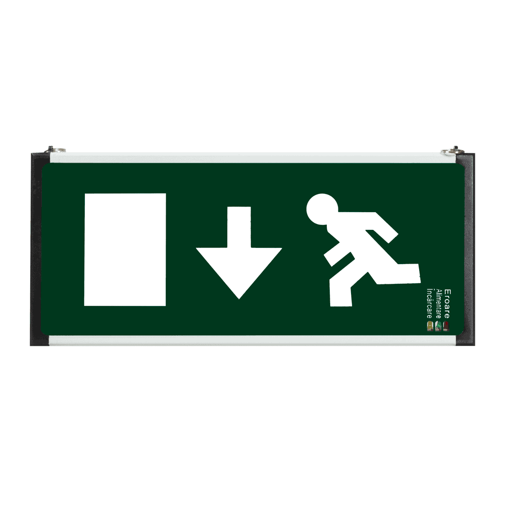 Lampă EXIT LED JOS 3W NEW BASIL NV-4104.106