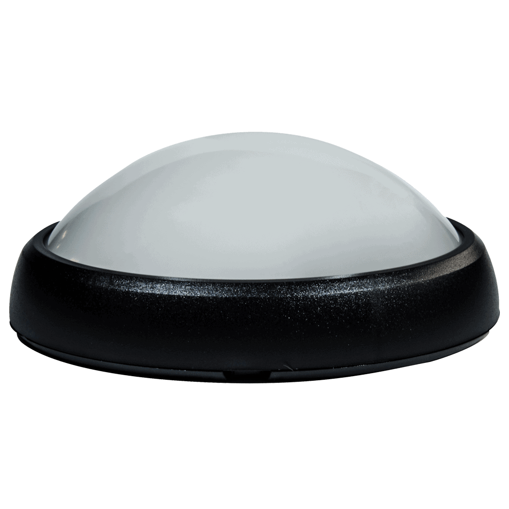 Lampă BAT ovală LED 12W IP65 CW negru NV-3201.1