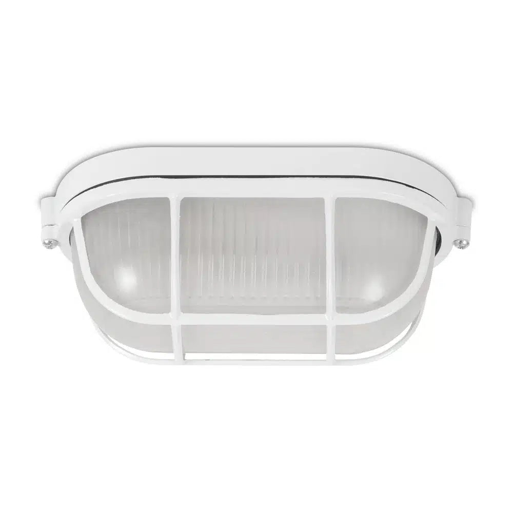 Lampă BAT grilă ovală 1XE27 60W alb NV-3201.02
