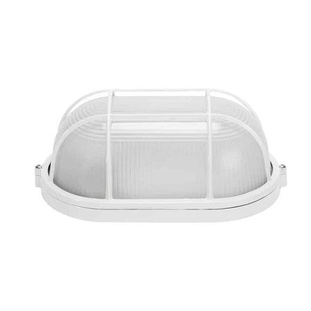 Lampă BAT grilă ovală 1XE27 100W alb NV-3201.05