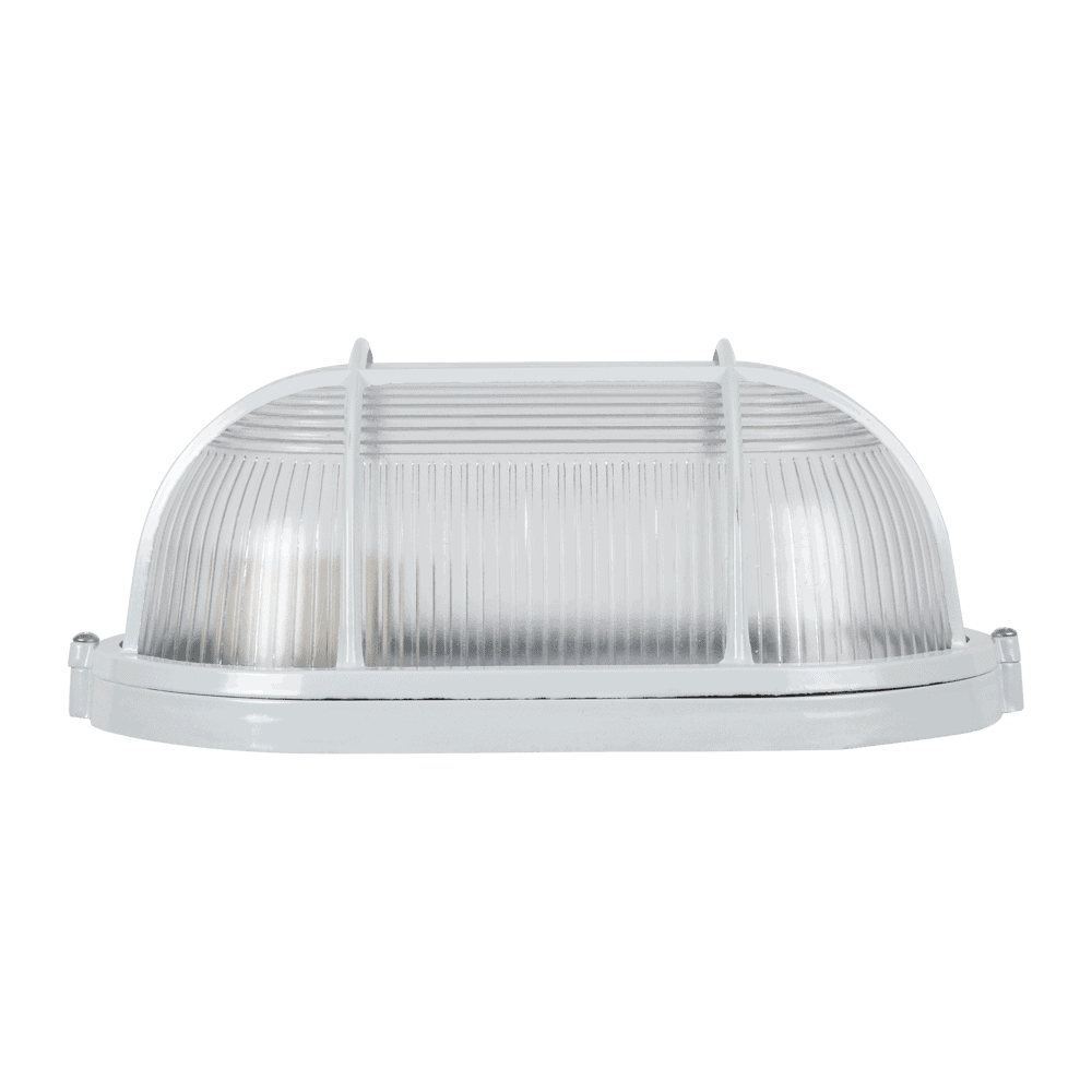 Lampă BAT grilă 1XE27 100W transparentarent alb NV-3