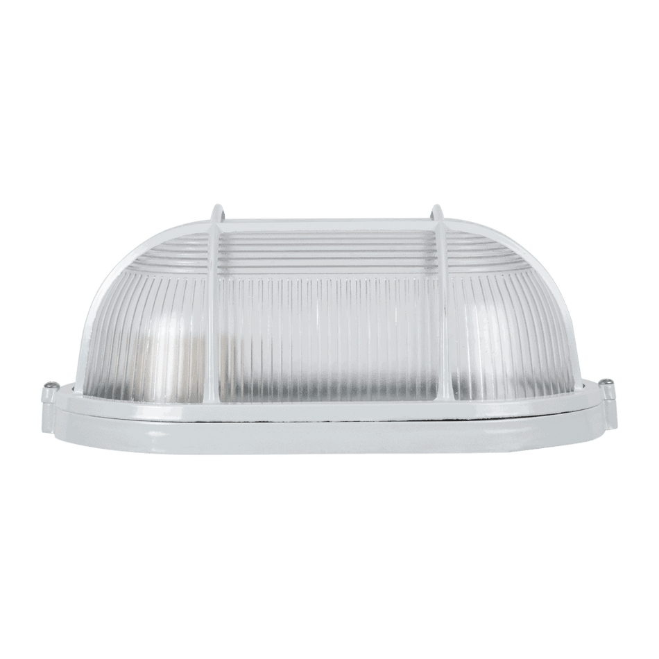 Lampă BAT grilă 1XE27 100W transparentarent alb NV-3
