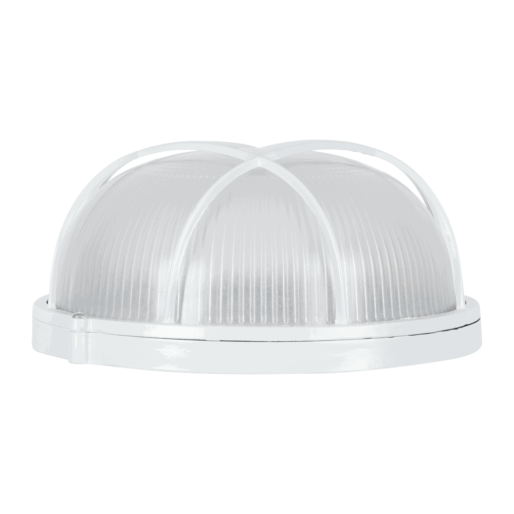 Lampă BAT grilă rotundă E27 100W alb NV-3201.08