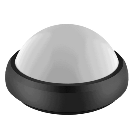 Lampă BAT rotundă LED 12W IP65 WW negru NV-3201