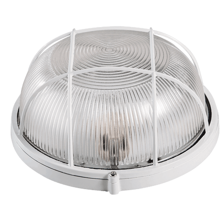 Lampă BAT grilă E27 100W transparentarent alb NV-320