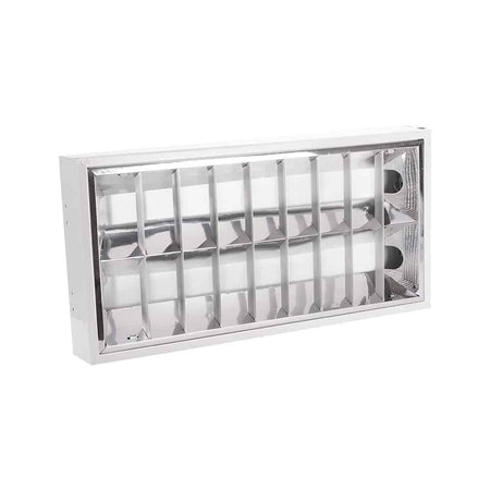 Corp iluminat aplicat 2x18W parabolic 303x612, Novelite