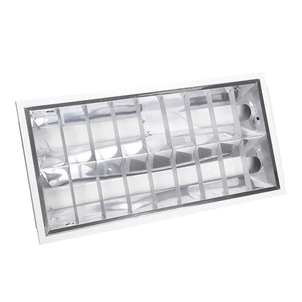 Corp iluminat încastrat 2x36W parabolic 1195x295, Novelite
