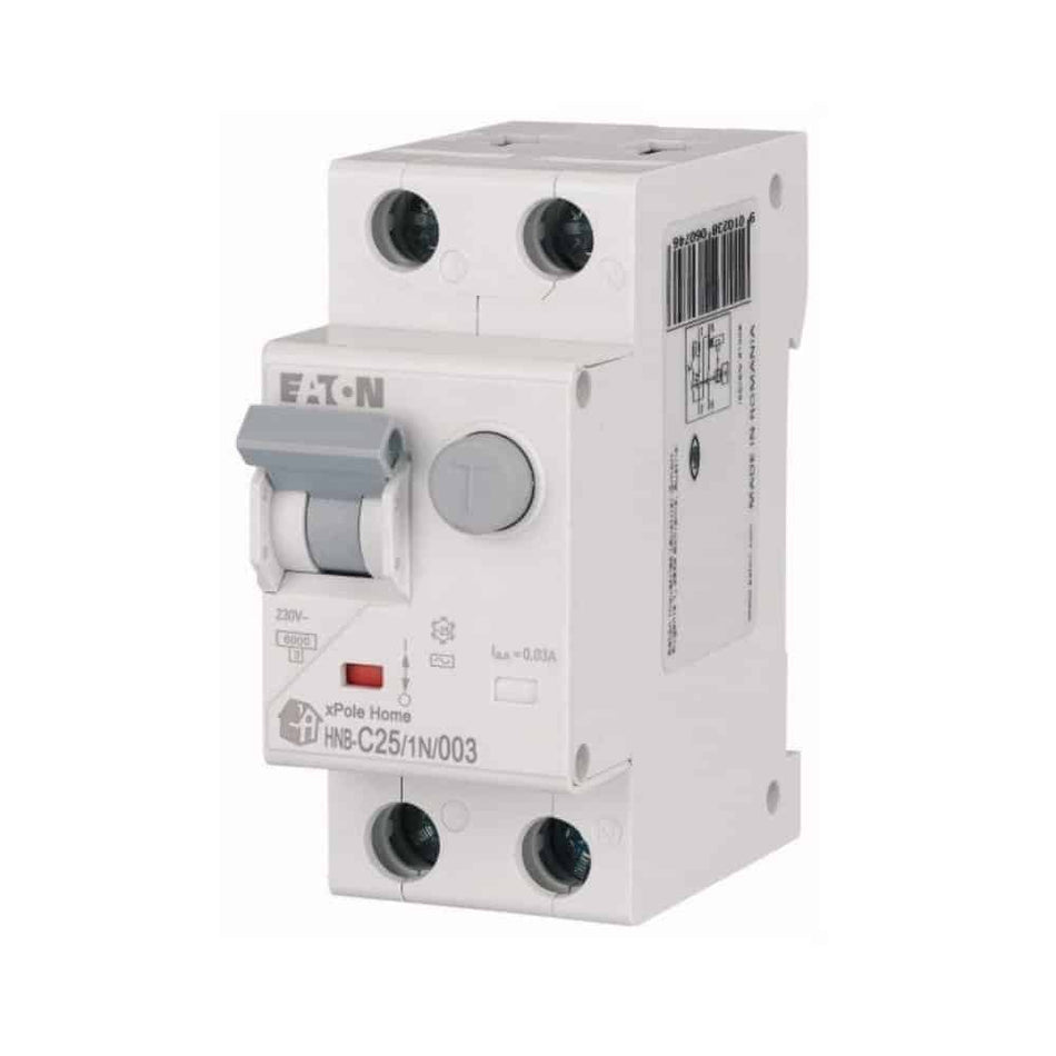 Diferențial 25A 1PN C 6kA 30mA, Eaton Xpole HNB