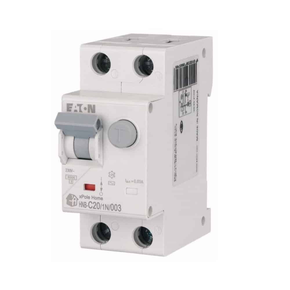 Diferențial 20A 1PN C 6kA 30mA, Eaton Xpole HNB