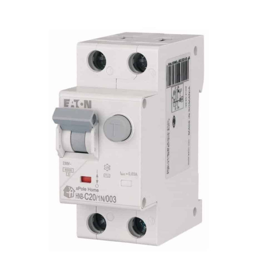 Diferențial 20A 1PN C 6kA 30mA, Eaton Xpole HNB