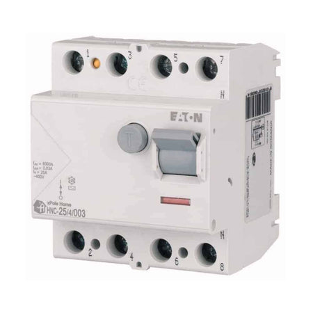 Întrerupător diferențial 25A 4P 6kA 30mA, Eaton Xpole HNC