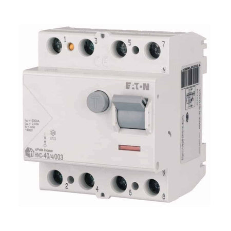 Întrerupător diferențial 40A 4P 6kA 30mA, Eaton Xpole HNC