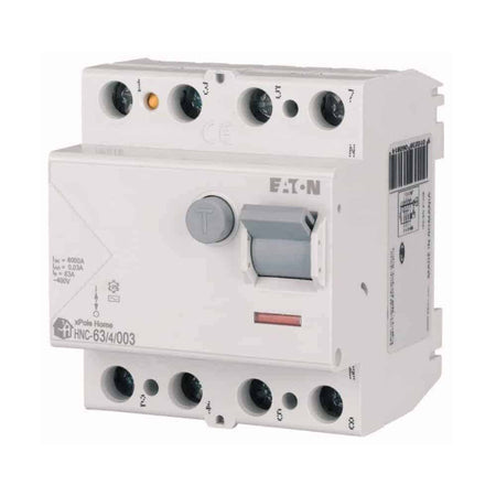 Întrerupător diferențial 63A 4P 6kA 30mA, Eaton Xpole HNC