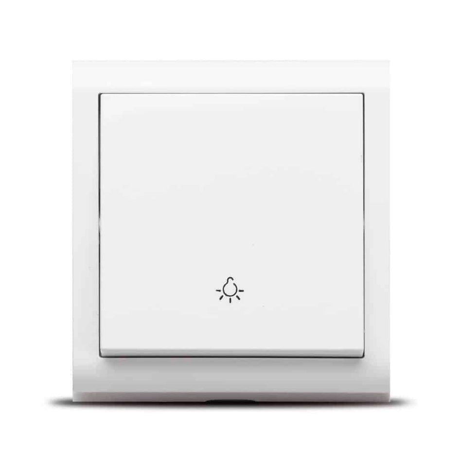 Întrerupător iluminat scară PT alb