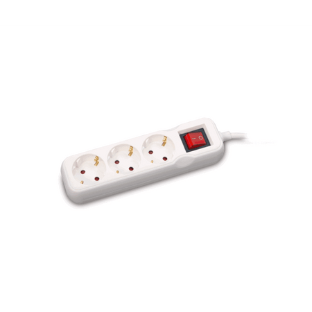 Prelungitor 1.5M 3PRIZE cu întrerupător 3X1
