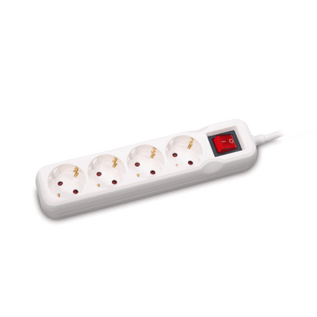 Prelungitor 1.5M 4PRIZE cu întrerupător 3X1