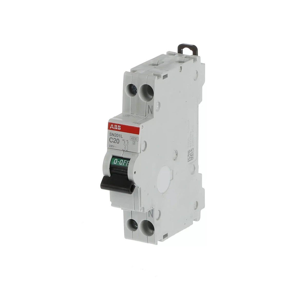 Întrerupător automat 20A 1P+N C 4.5kA, ABB SN201 L-C20