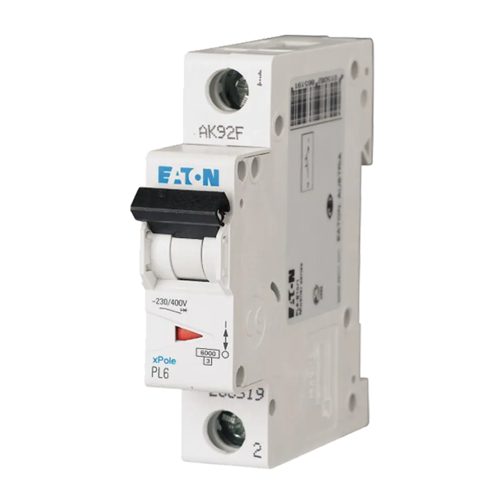 Întrerupător automat 2A 1P C 6kA, Eaton PL6-C2/1