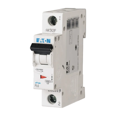 Întrerupător automat 2A 1P C 6kA, Eaton PL6-C2/1