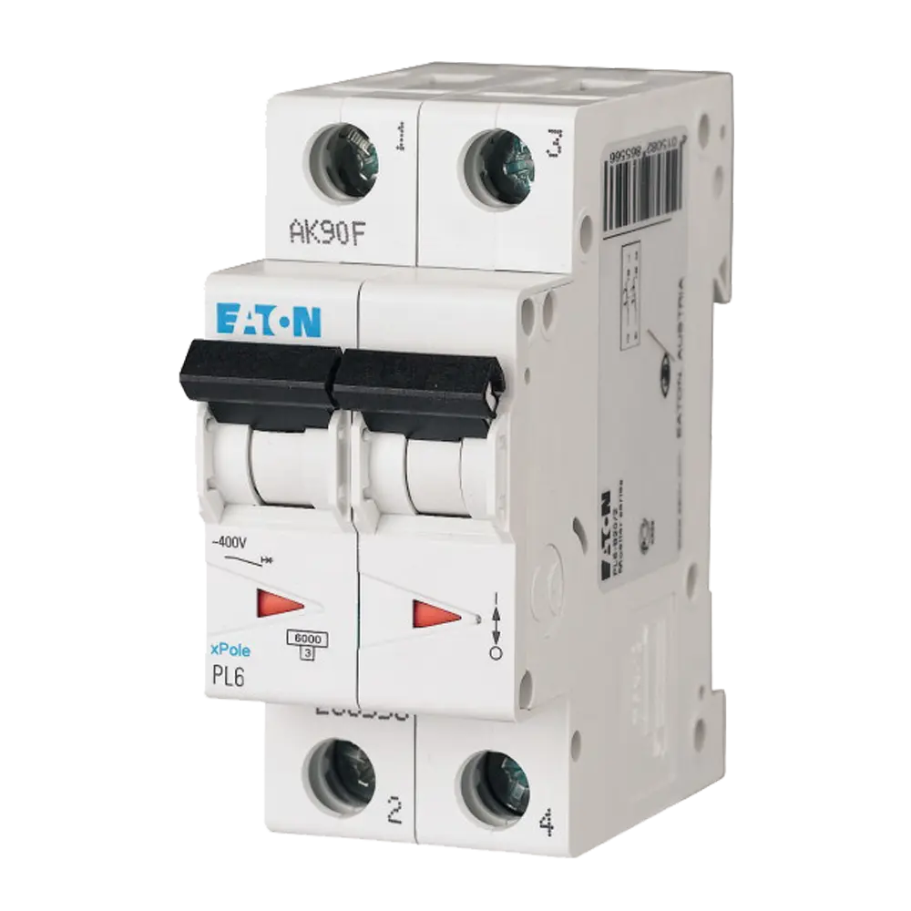 Întrerupător automat 32A 2P C 6kA, Eaton PL6-C32/2