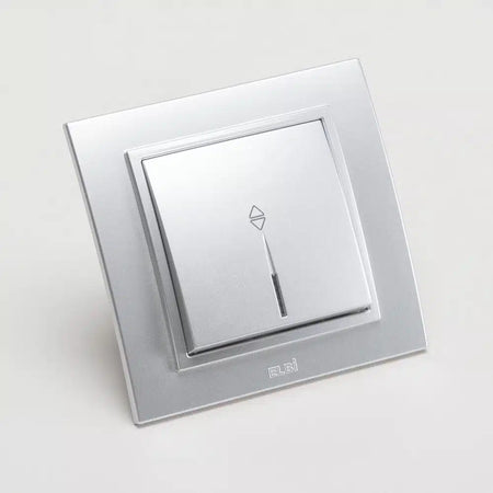 Întrerupător cap scară LED gri metalizat, ZENA