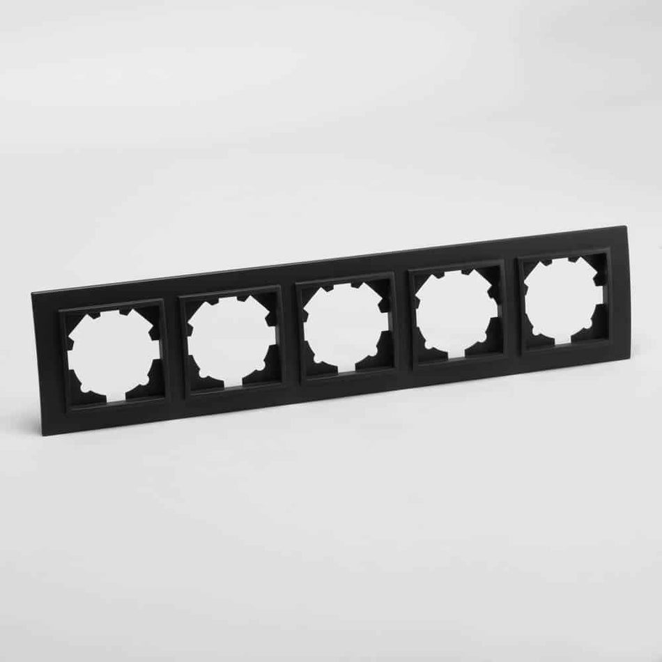 Ramă 5 posturi negru mat, Zena EL-BI