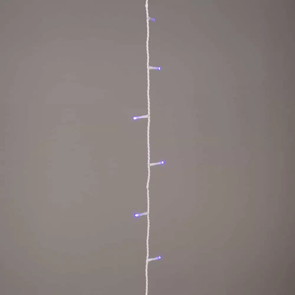 Perdea extensibilă 15 LED 1.1W 1.5m bleu