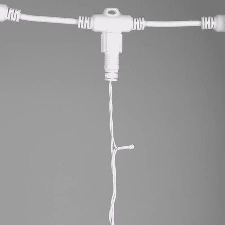 Perdea extensibilă 15 LED 1.1W 1.5m roșu