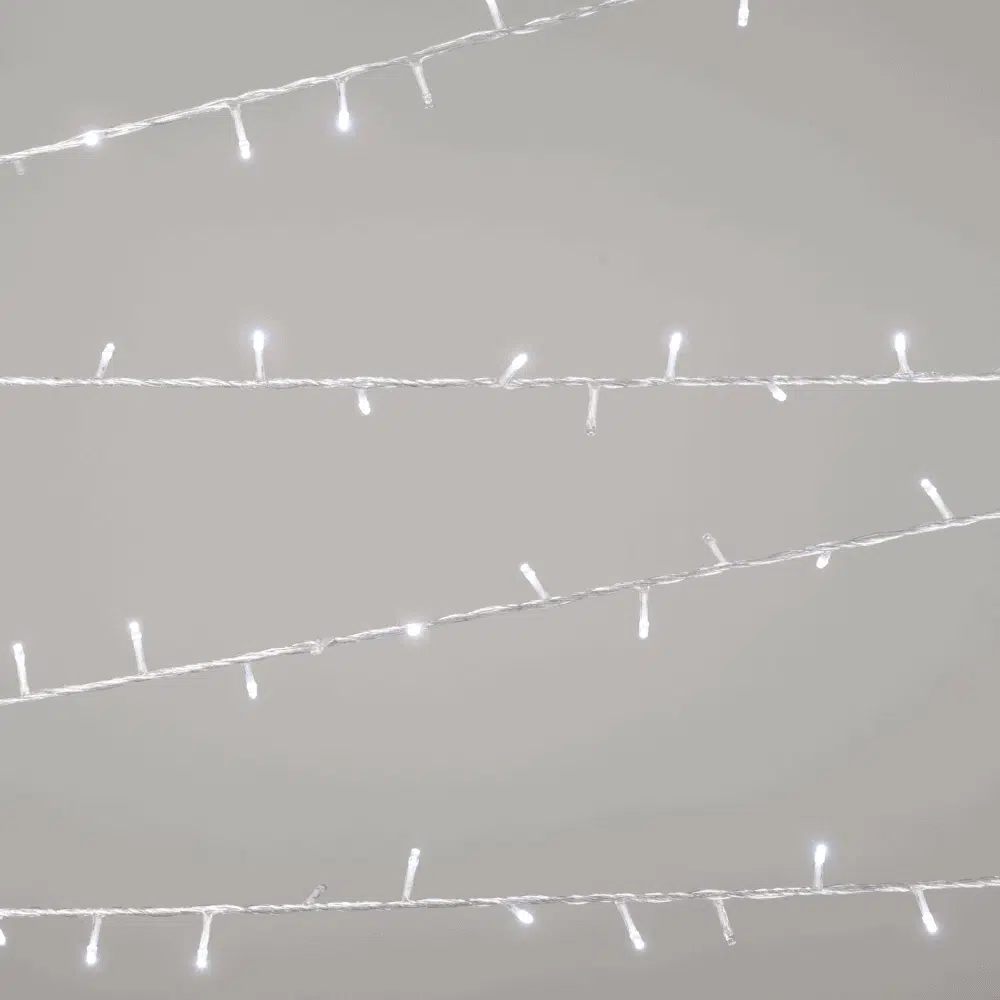 Instalație Crăciun alb 200LED 10m IP44