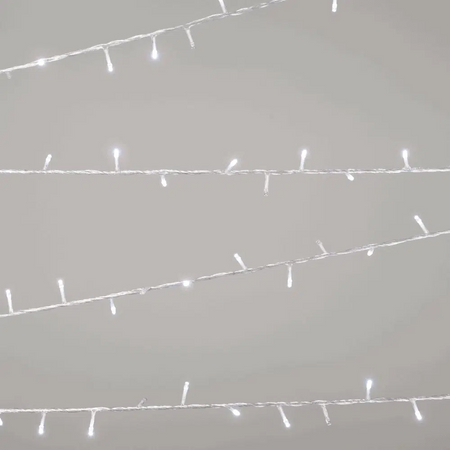 Instalație Crăciun alb 200LED 10m IP44