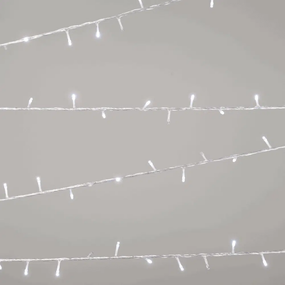Instalație Crăciun alb 200LED 10m IP44
