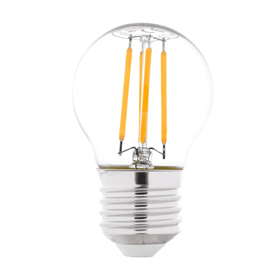 Bec LED filament sferic 2W E27 2700K (lumină caldă)