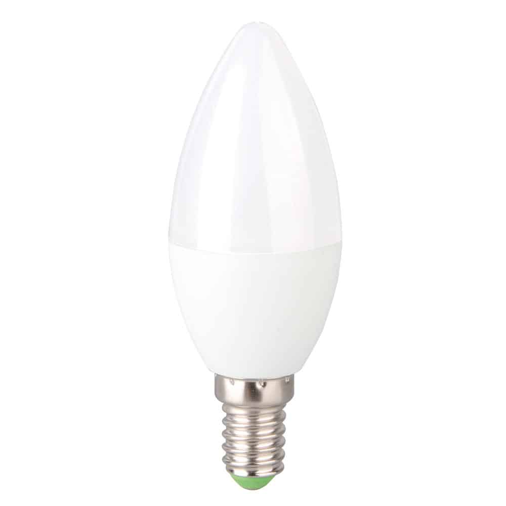 Bec LED lumânare 6W E14 3000K (lumină caldă)
