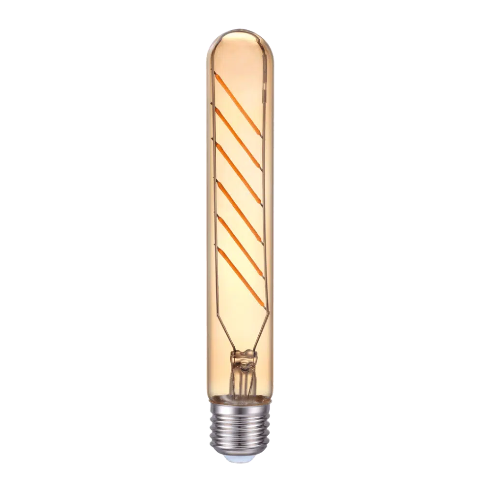 Bec LED filament T30 auriu 6W E27 2200K (lumină caldă)
