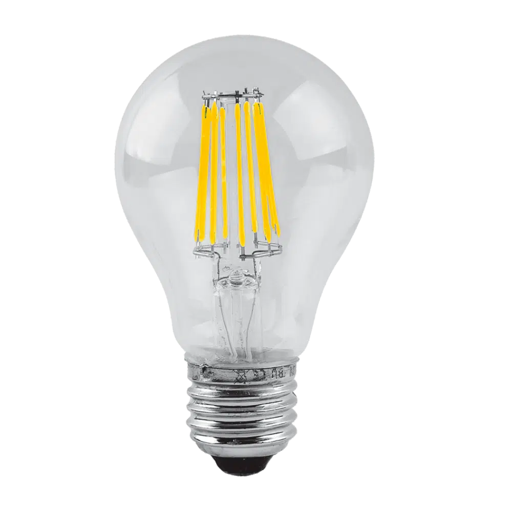 Bec LED filament A60 8W E27 2700K (lumină caldă)