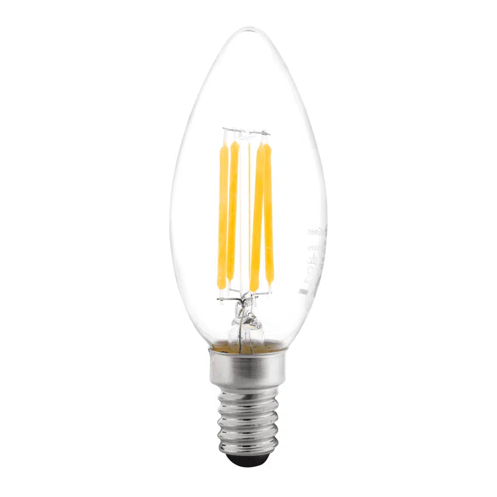 Bec LED filament lumânare 4W 2700K (lumină caldă)