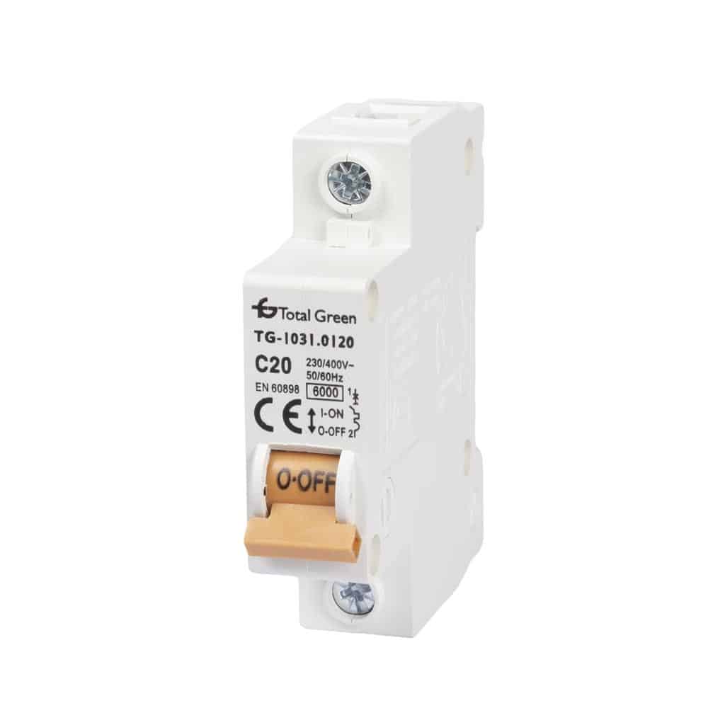 Întreruptor automat 1P 20A, Total Green