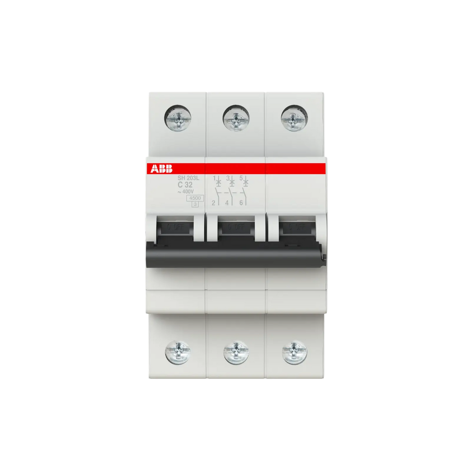Întrerupător automat 32A 3P C 4.5kA, ABB SH203L-C32