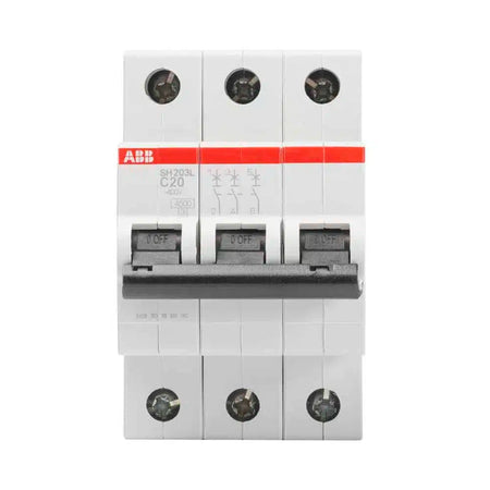 Întrerupător automat 20A 3P C 4.5kA, ABB SH203L-C20