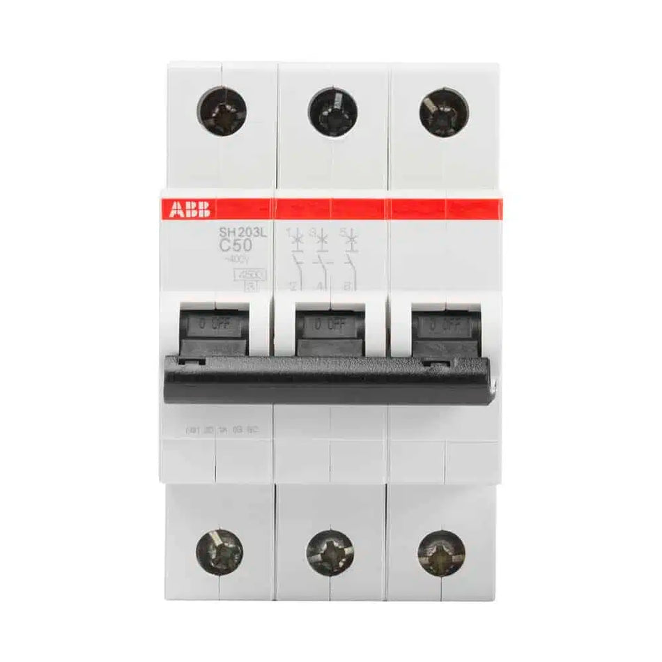Întrerupător automat 50A 3P C 4.5kA, ABB SH203L-C50