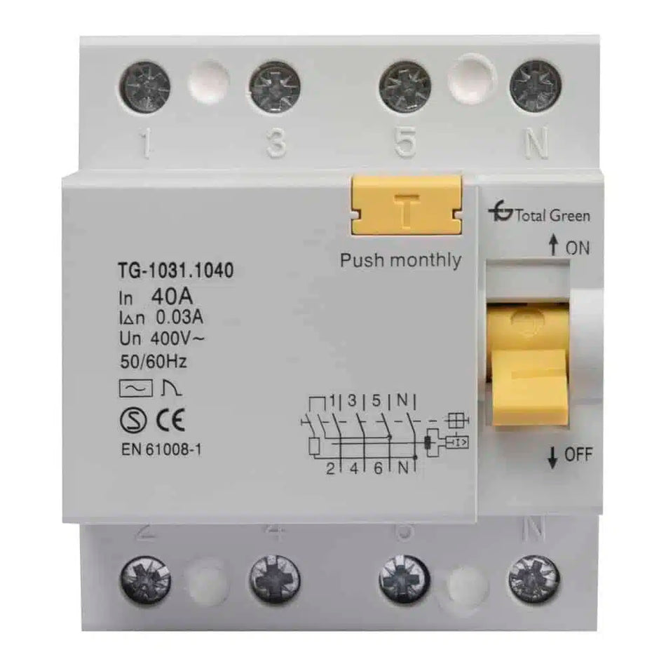 Diferențial 40A 4P 30mA, Total Green