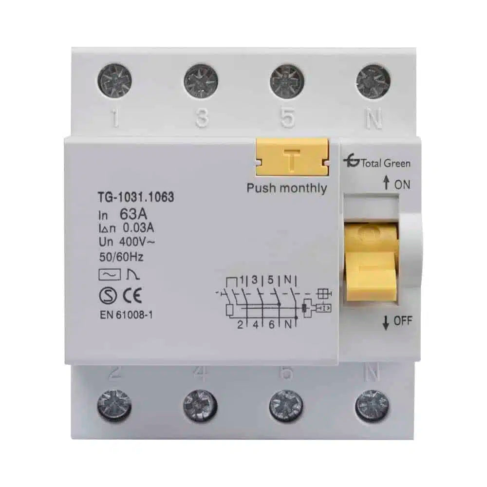 Diferențial 63A 4P 30mA, Total Green
