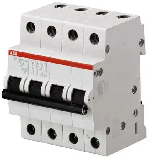 Întrerupător automat 50A 4P C 4.5KA, ABB SH204L-C50