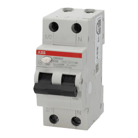 Diferențial RCBO 32A 1P+N C 6KA 30mA, ABB DSH201 C32 AC30