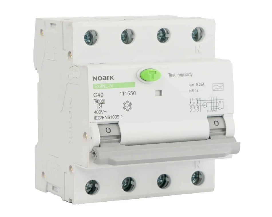 Diferențial Ex9NL-N 3P+N C40 30mA, Noark 111518