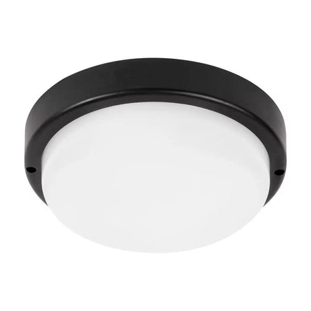 Lampă BAT LED rotundă 12W 6400K IP65 negru