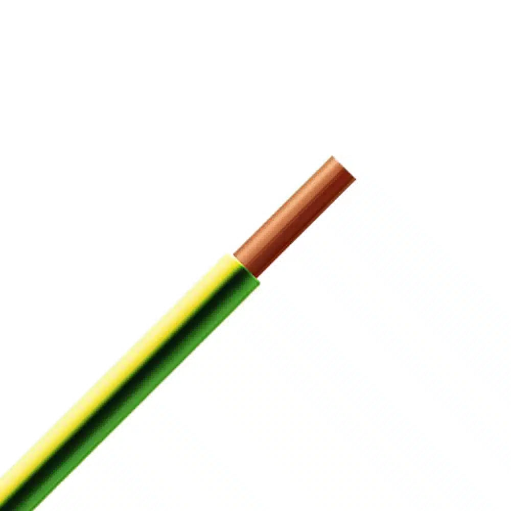 Conductor rigid FY 4mmp (H07V-U) verde-galben