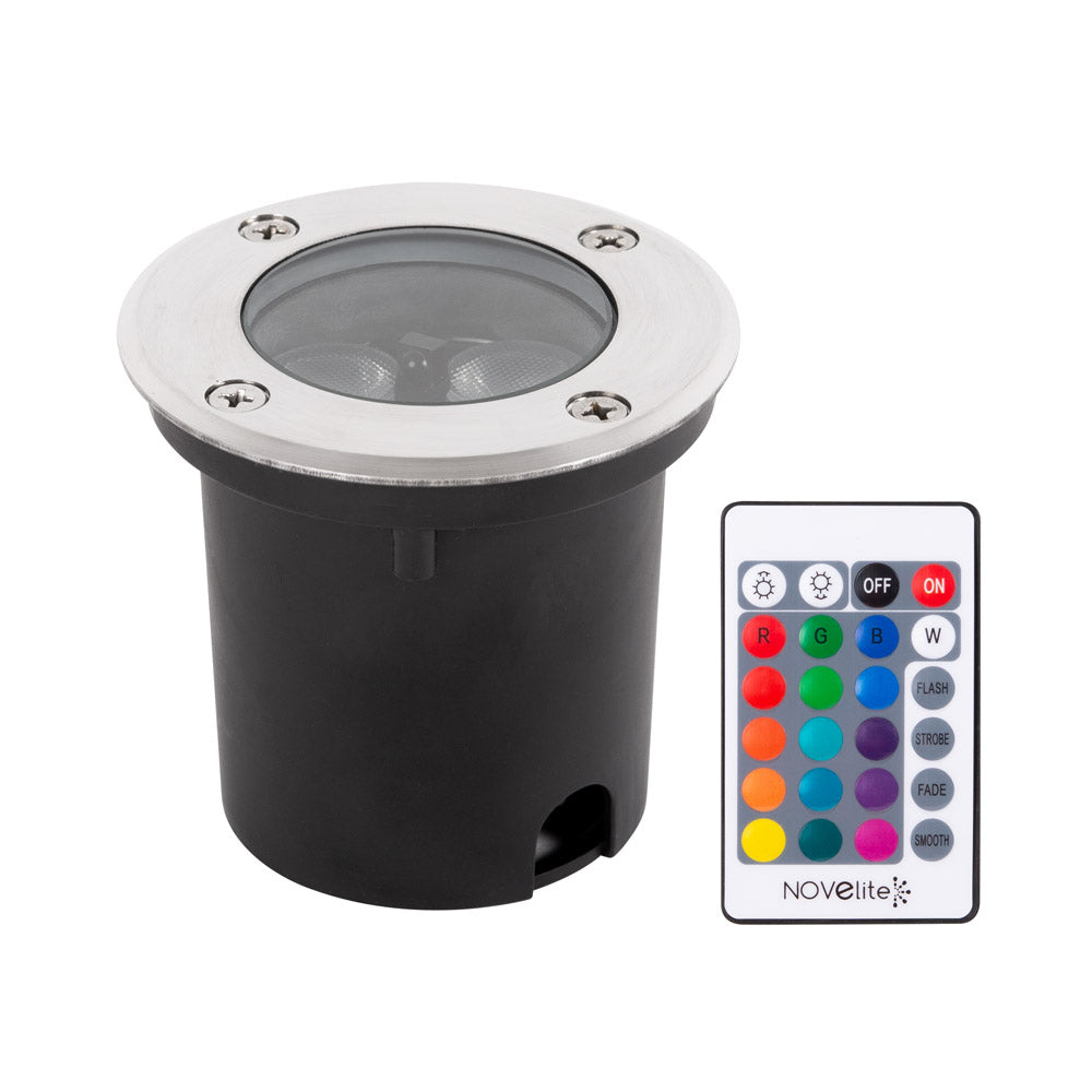 Spot LED pardoseală 3W cu telecomandă