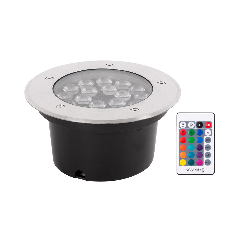 Spot LED pardoseală 18W cu telecomandă