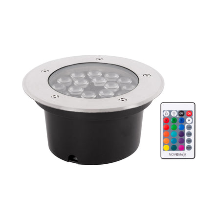 Spot LED pardoseală 18W cu telecomandă